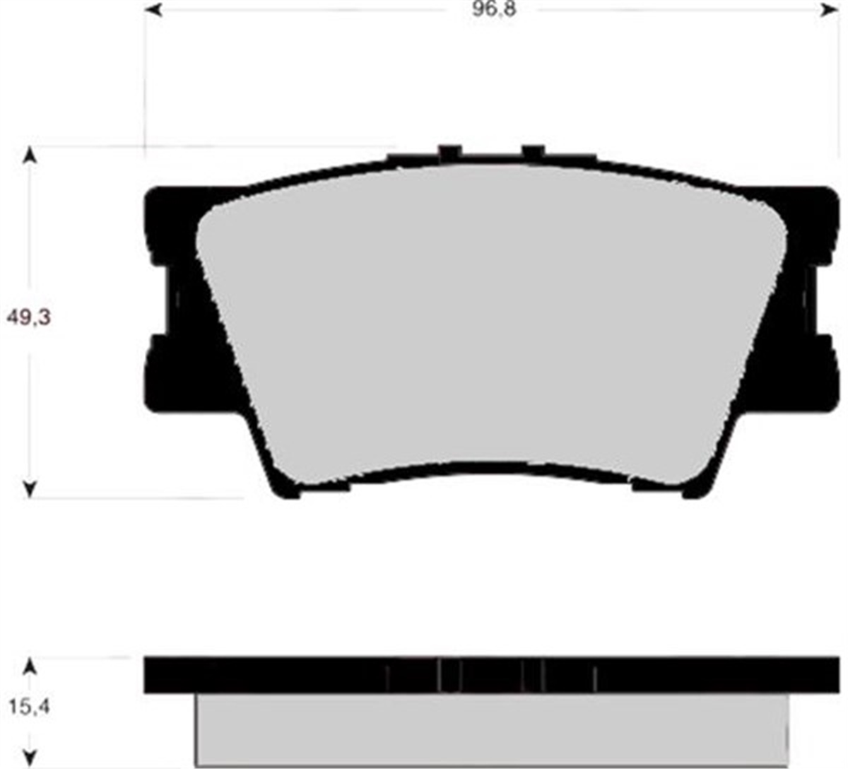 RAV 4ARKA BALATA TOYOTA RAV 4 2.0 2.0VVTİ 2.0D-4D 2.2D-4D 06 12 CAMRY 06-11 MARELLI 323700015300MARELLIMARELLI 323700015300