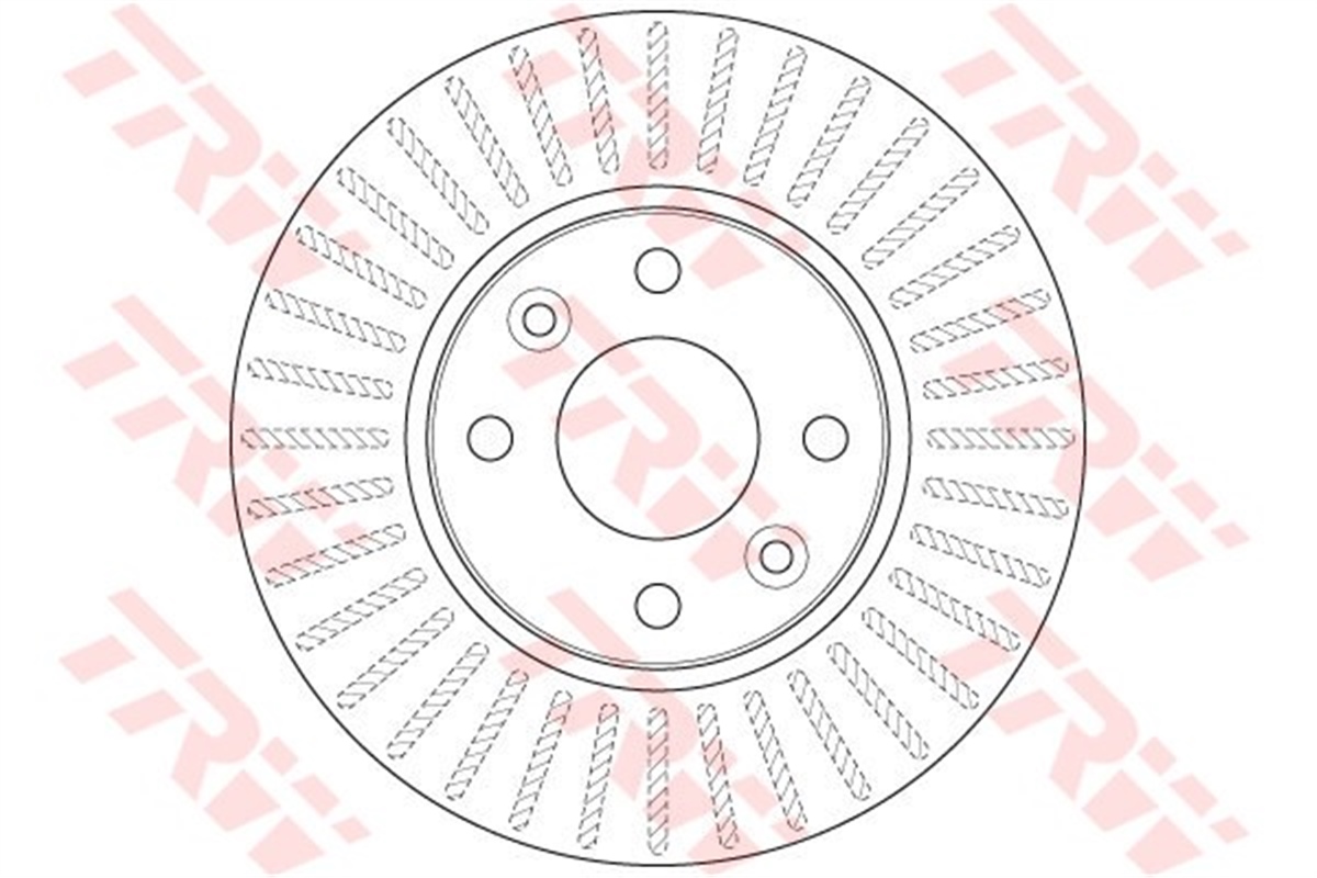 RENAULTFREN DİSKİ ÖN TK 258MM (4 BİJON) 402061200R RENAULT KANGO II/DOKKER/LODGY/CITAN 08- BM TRW TRW DF6186TRWTRW DF6186