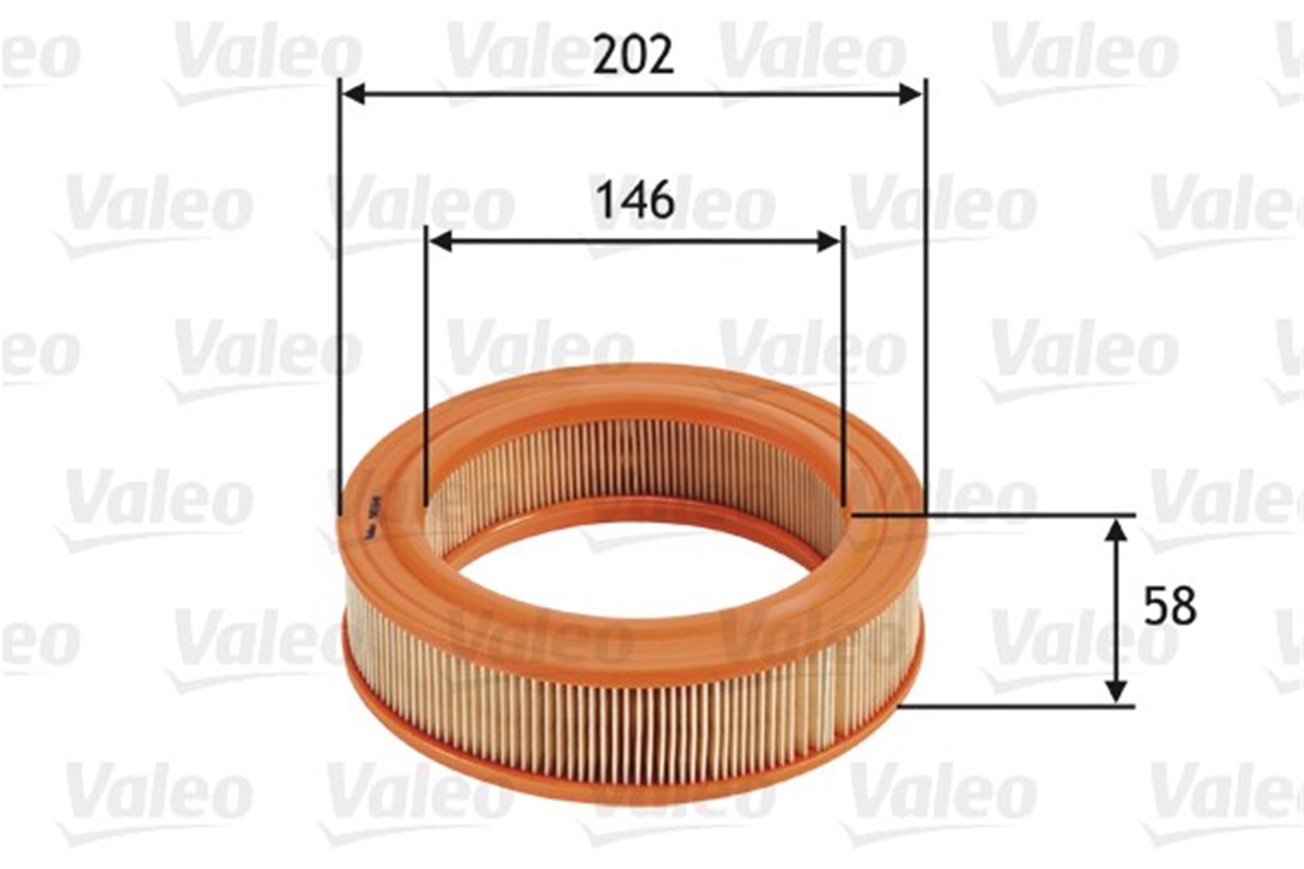 RENAULTHAVA FİLTRESİ RENAULT R 5 I 1.1-NISSAN MICRA I 1.0 VALEO 585644VALEOVALEO 585644