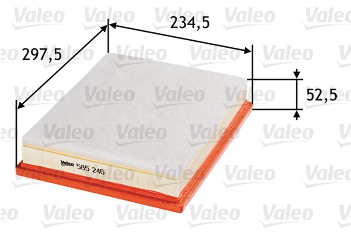 SAABHAVA FİLTRESİ SAAB9-3 1.9TTİD-1.9TİD-2.2TİD VALEO 585246VALEOVALEO 585246