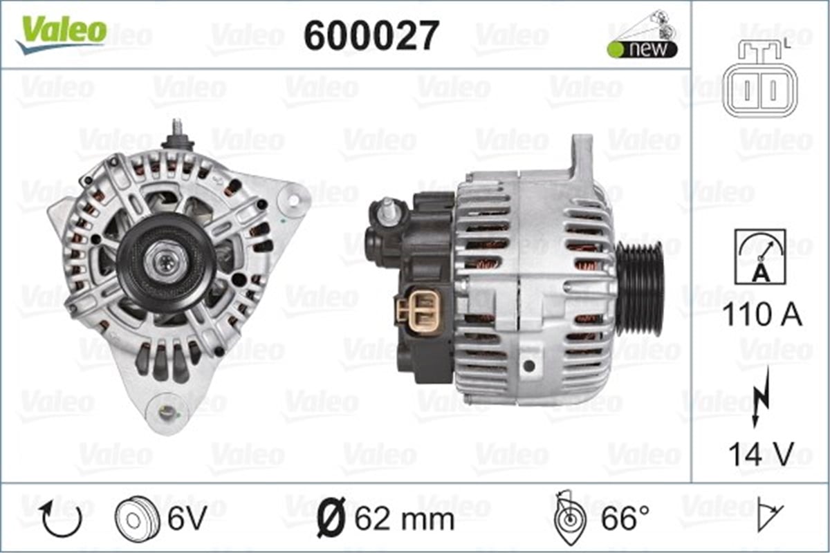 SANTA FEALTERNATÖR HYUNDAI SANTA FE VALEO 600027VALEOVALEO 600027