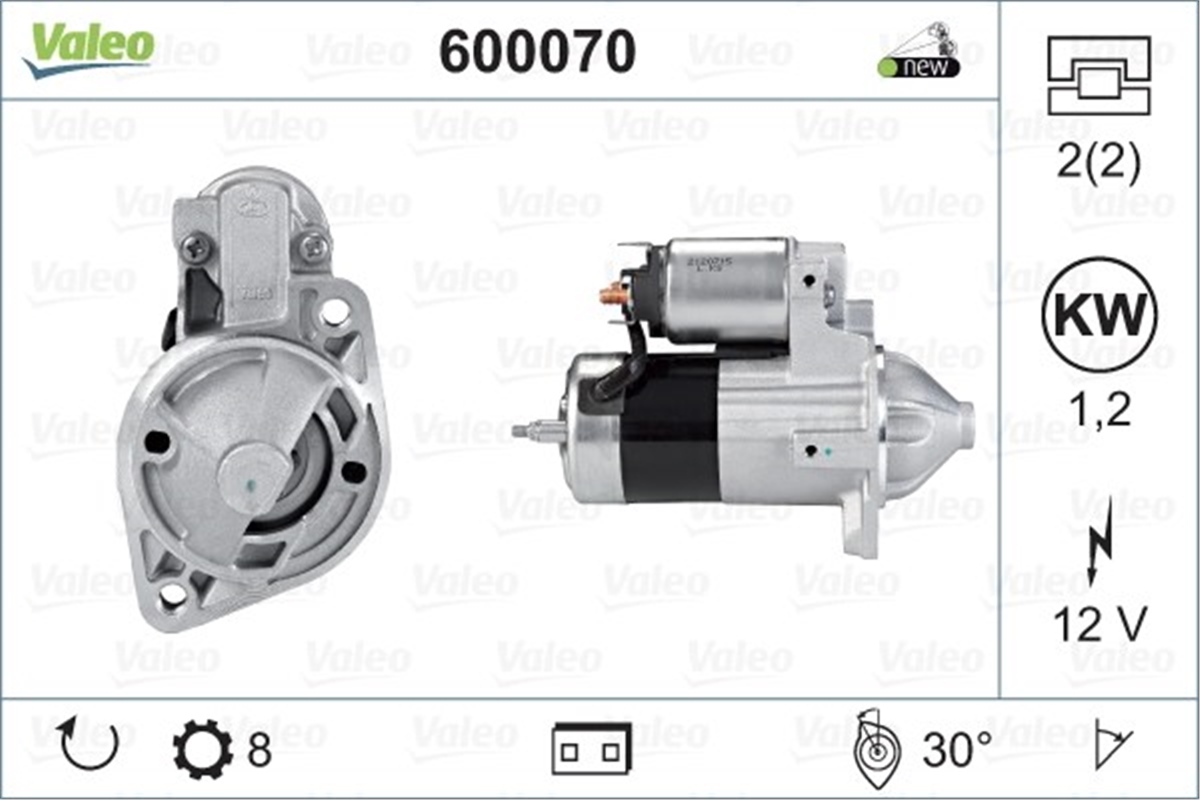 SANTA FEMARŞ MOTORU HYUNDAI SANTA FE VALEO 600070VALEOVALEO 600070