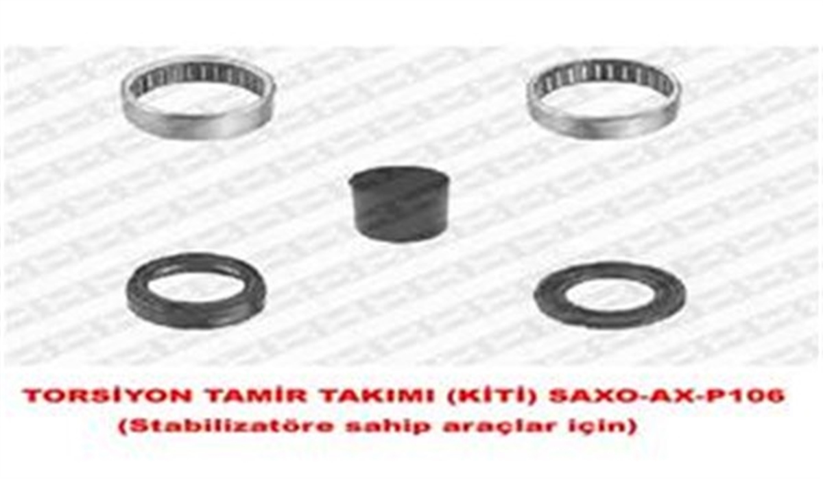 SAXOTORSİYON TAMİR TAKIMI KİTİ SAXO-AX-PEUGEOT 106 STABİLİZATÖRE SAHİP ARAÇLAR İÇİN SNR KS559.07SNRSNR KS559.07