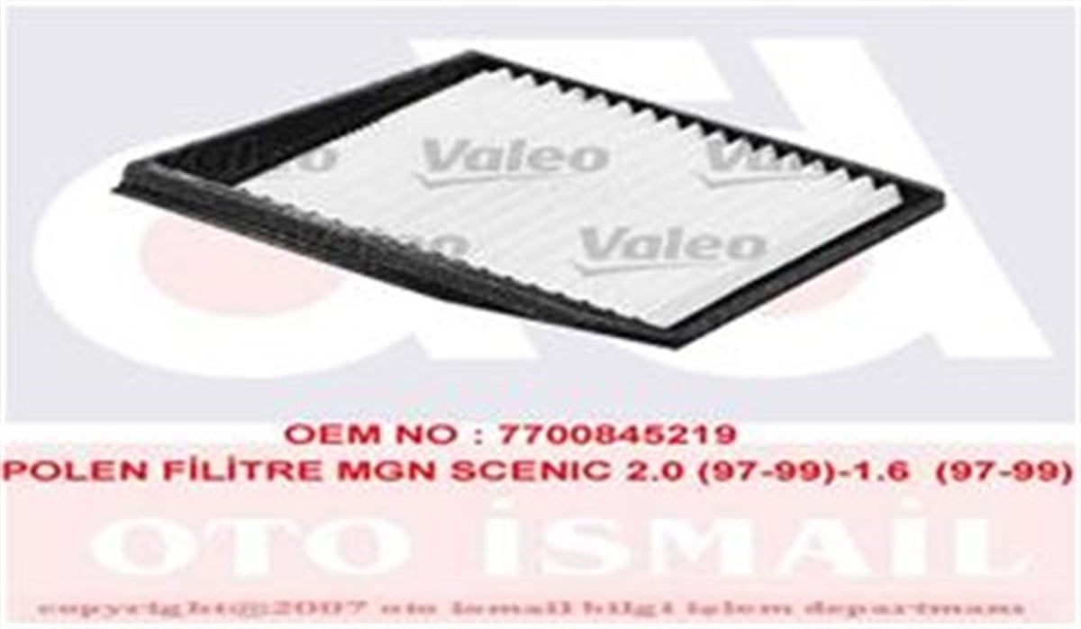 SCENICPOLEN FİLTRESİ SCENIC I 01-97-09-99 - SCENIC II 09-99-06-03 VALEO 698176VALEOVALEO 698176