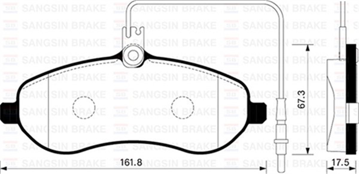 SCUDOÖN BALATA FİŞLİ EXPERT-SCUDO-JUMPY-1.6-2.0 MTJ 07 ABS SİZ GDB1718 SANGSIN SP1415SANGSINSANGSIN SP1415
