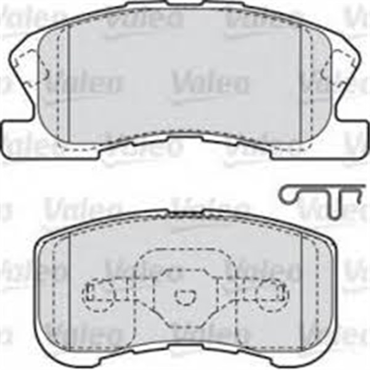 SIRIONÖN BALATA DAIHATSU SIRION 1.0 1.3 98-05 GDB3266 VALEO 598856VALEOVALEO 598856