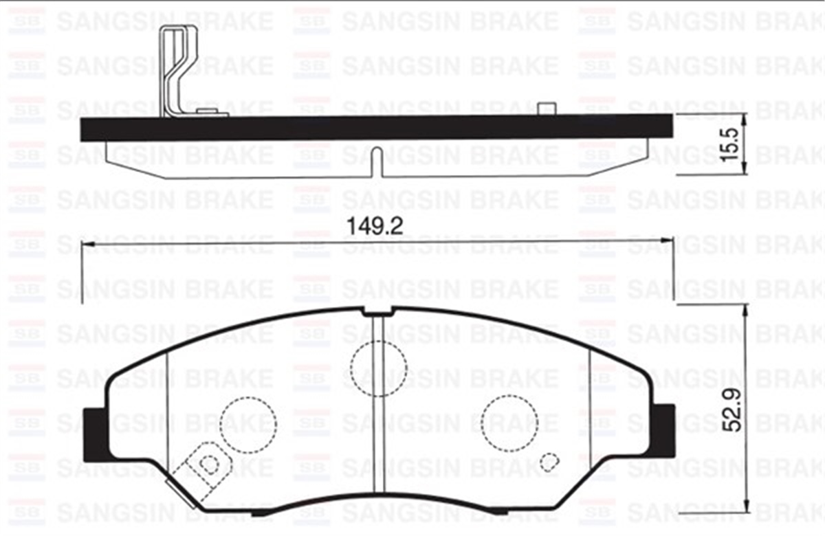 SPORTAGEÖN BALATA KIA SPORTAGE 2.0 2.0İ 16V 2.0TD 94-03 GDB3241 SANGSIN SP1118SANGSINSANGSIN SP1118