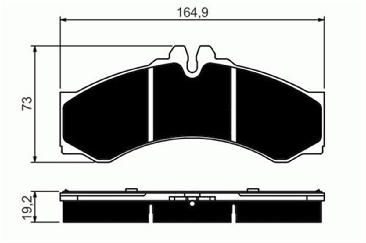 SPRINTERÖN BALATA VW LT28 96-6.06 LT35 96-6.06 LT46 96-6.06 SPRINTER 96-5.06 MARELLI 323700006000MARELLIMARELLI 323700006000
