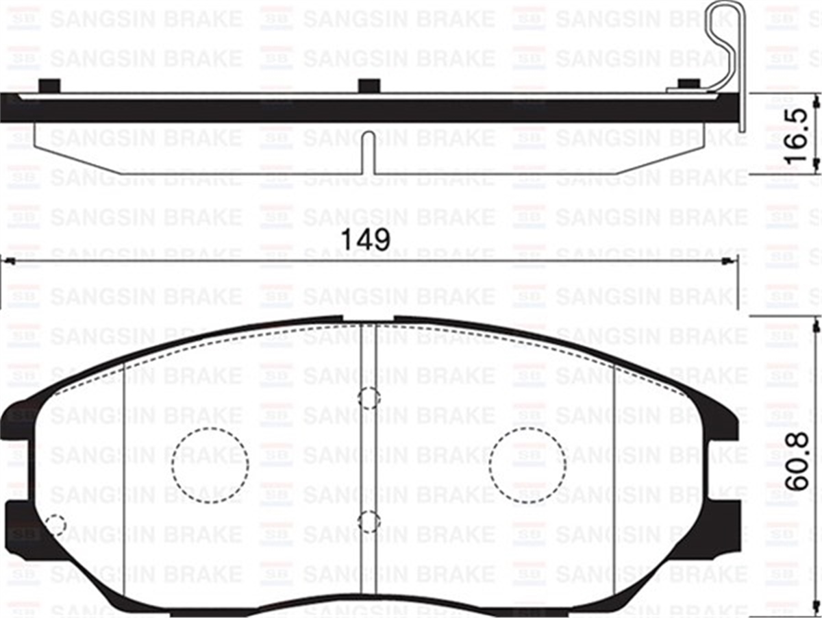 SSANGYONGÖN BALATA DİSK SSANGYONG RODIUS 05 GDB3360 SANGSIN SP1161SANGSINSANGSIN SP1161