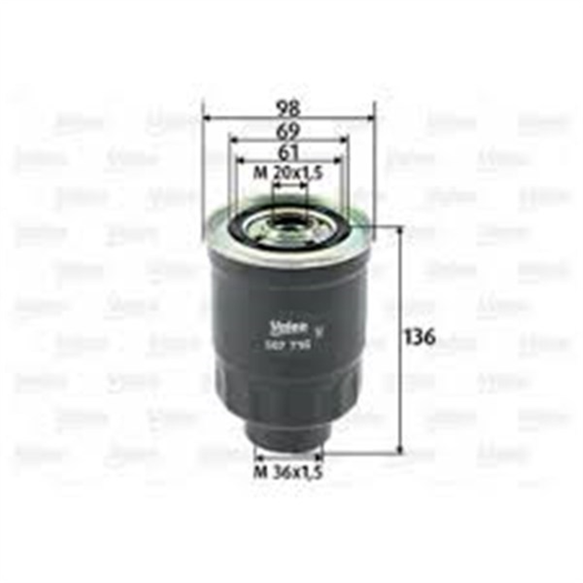STAREXYAKIT FİLTRESİ MAZOT CARNIVAL II-SEDONA II 2.9 CRDI-STAREX TCI 01 H100 97-05 VALEO 587716VALEOVALEO 587716
