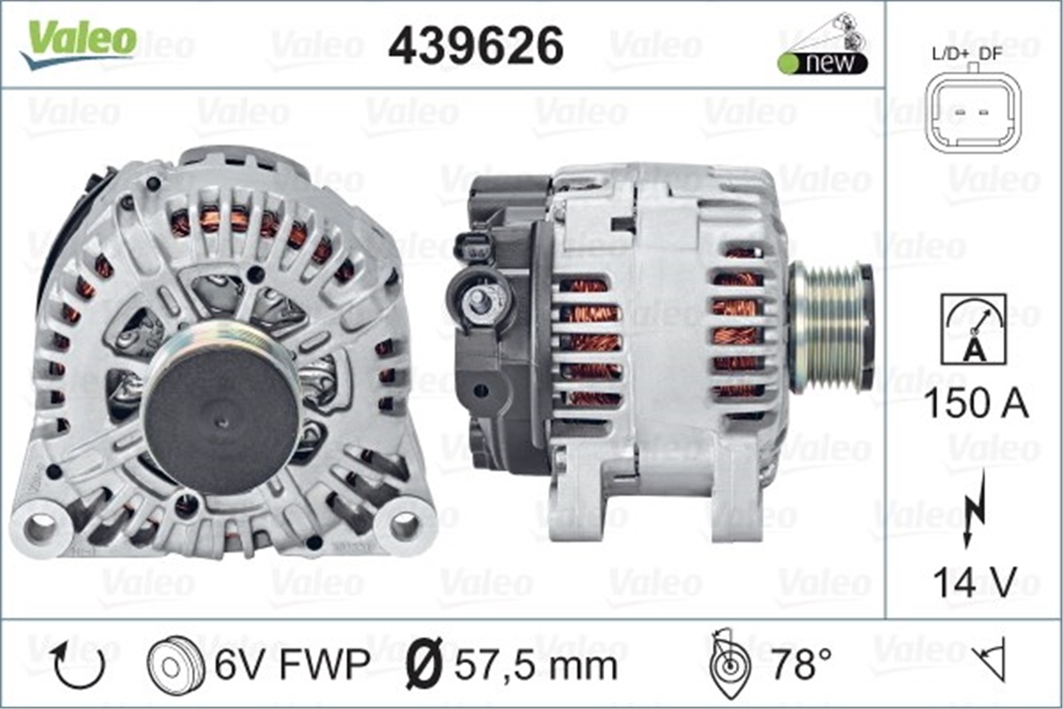 SUZUKIALTERNATÖR SUZUKI DV MOT. TG15C127 VALEO 439626VALEOVALEO 439626