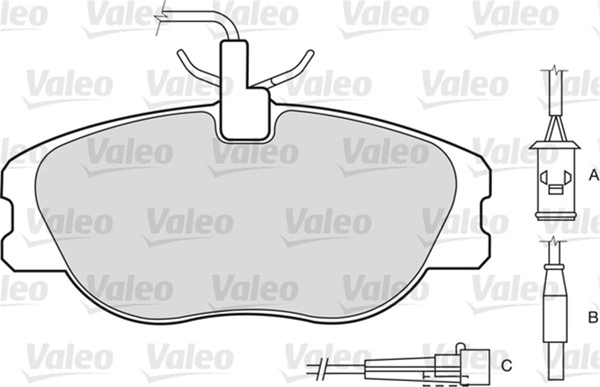 TIPOÖN BALATA FIAT CROMA 2.0 87-96 TIPO 2.0 91-95 145 146 IKB 1.4I 1.6I 92-96 VALEO 598006VALEOVALEO 598006