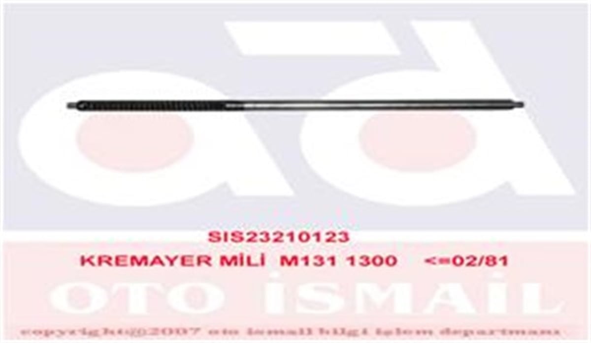 TOFAŞKREMAYER MİLİ M131 1300 02-81 SISMAK 210123SISMAKSISMAK 210123