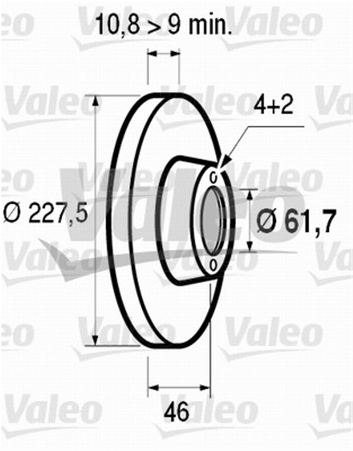 TOFAŞÖN FREN AYNASI M131 1600 227.5X10.8X4DL VALEO 186151VALEOVALEO 186151
