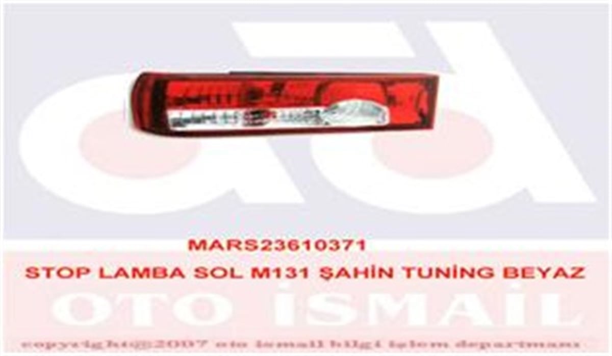TOFAŞSTOP LAMBA SOL M131 ŞAHİN TUNİNG BEYAZ MARS 610371MARS-MARS 610371