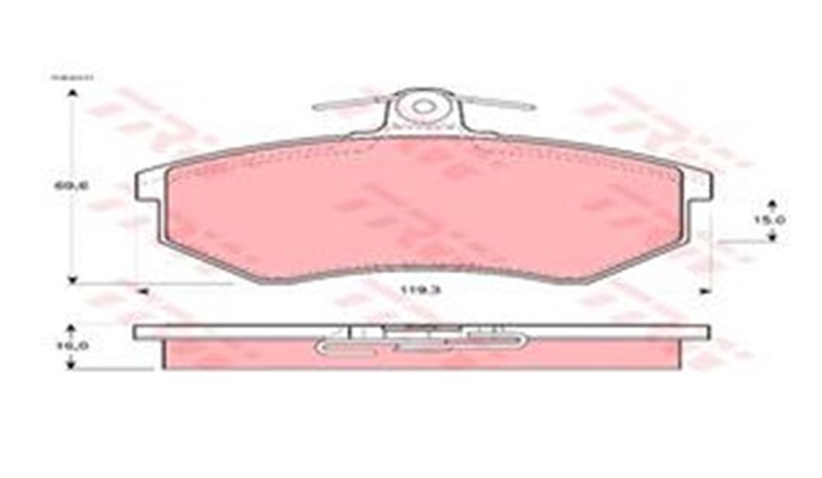 TOLEDOÖN BALATA GOLF II-III 75-97 PASSAT III 80-88 CORDOBA 93-99 IBIZA 93-99 TOLEDO 91-99 VENTO 91-98 TRW GDB430TRWTRW GDB430