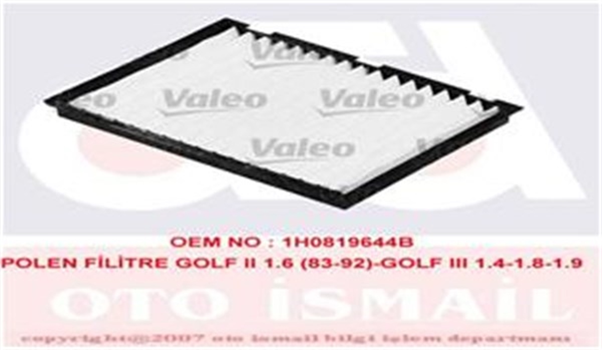 TOLEDOPOLEN FİLTRESİ POLO3-POLO CLASSIC-GOLF3-GOLF4-BORA-A3-TOLEDO 97-04 -PASSAT 01-05 ÇERÇEVELİ VALEO 698159VALEOVALEO 698159