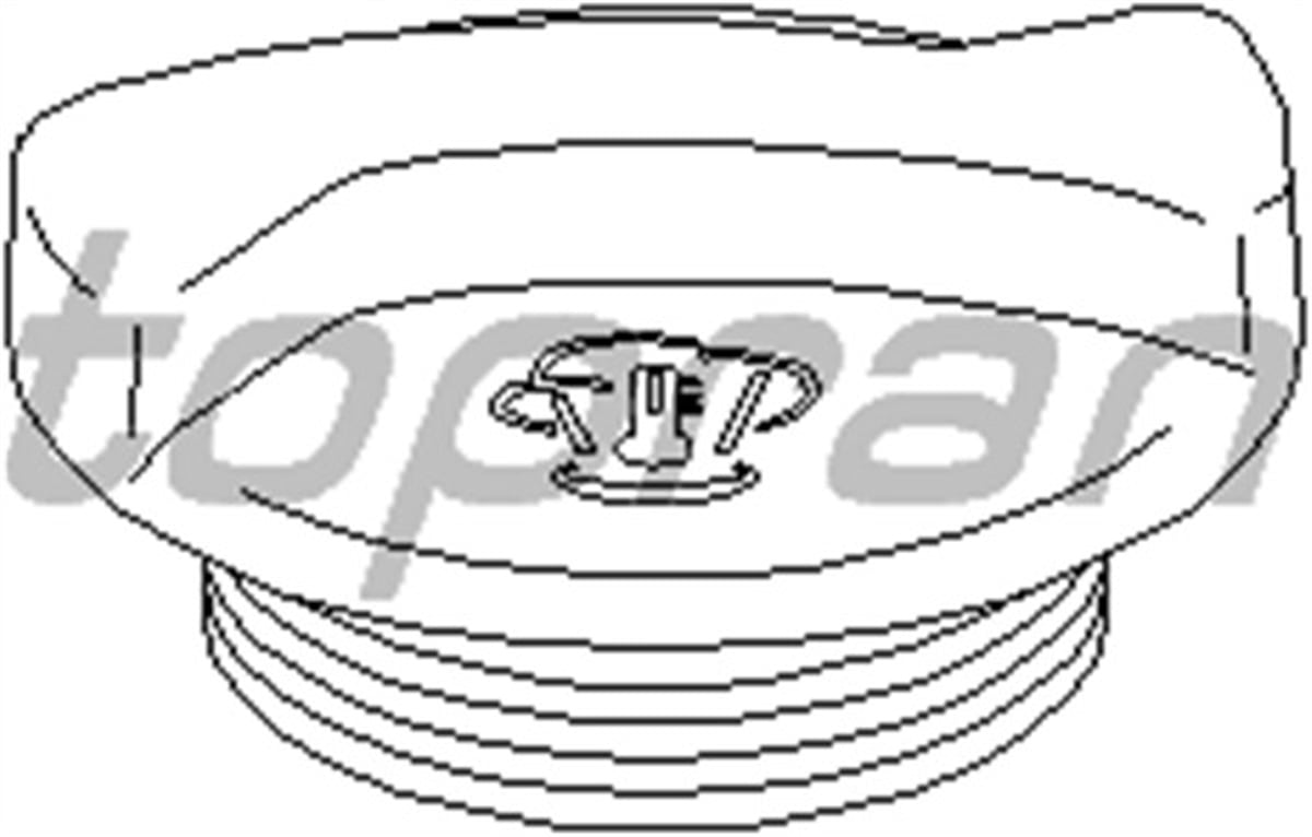 TOLEDOYEDEK SU DEPO KAPAĞI GOLF II-III-JETTA II-PASSAT-POLO-T4-CORDOBA-IBIZA-TOLEDO 90 TOPRAN 103451755TOPRANTOPRAN 103451755