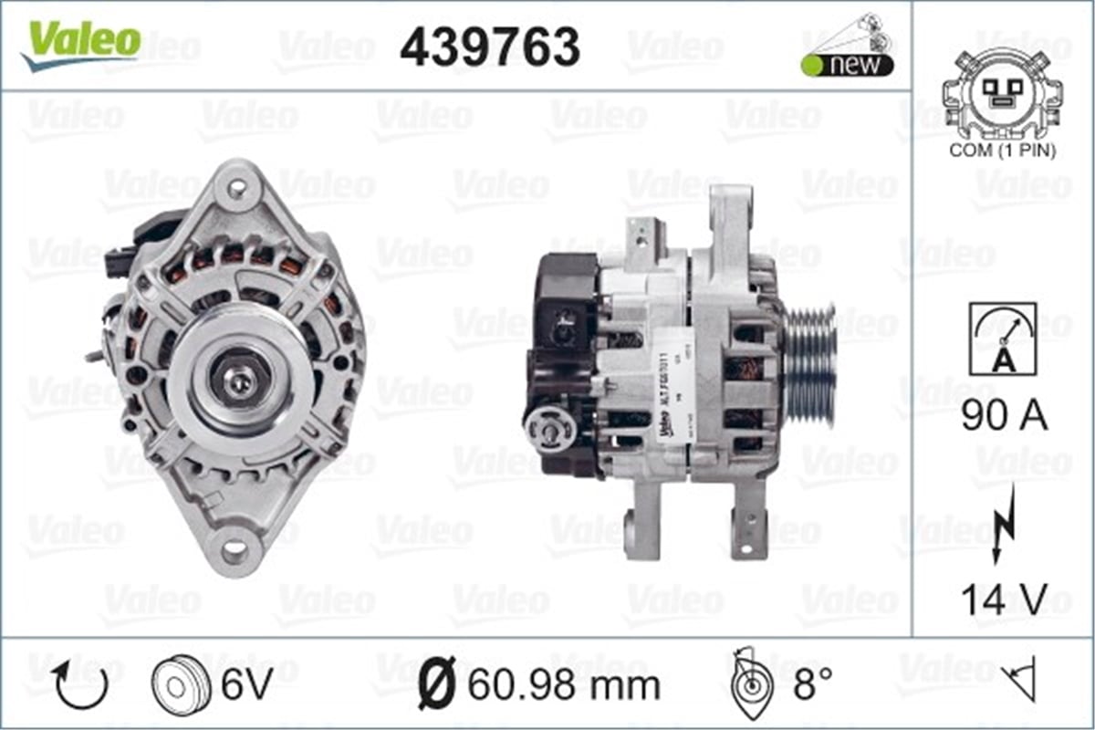 TOYOTAALTERNATÖR TOYOTA VALEO 439763VALEOVALEO 439763