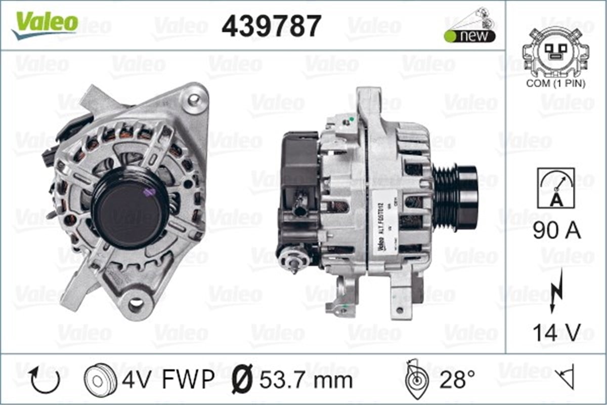 TOYOTAALTERNATÖR TOYOTA VALEO 439787VALEOVALEO 439787