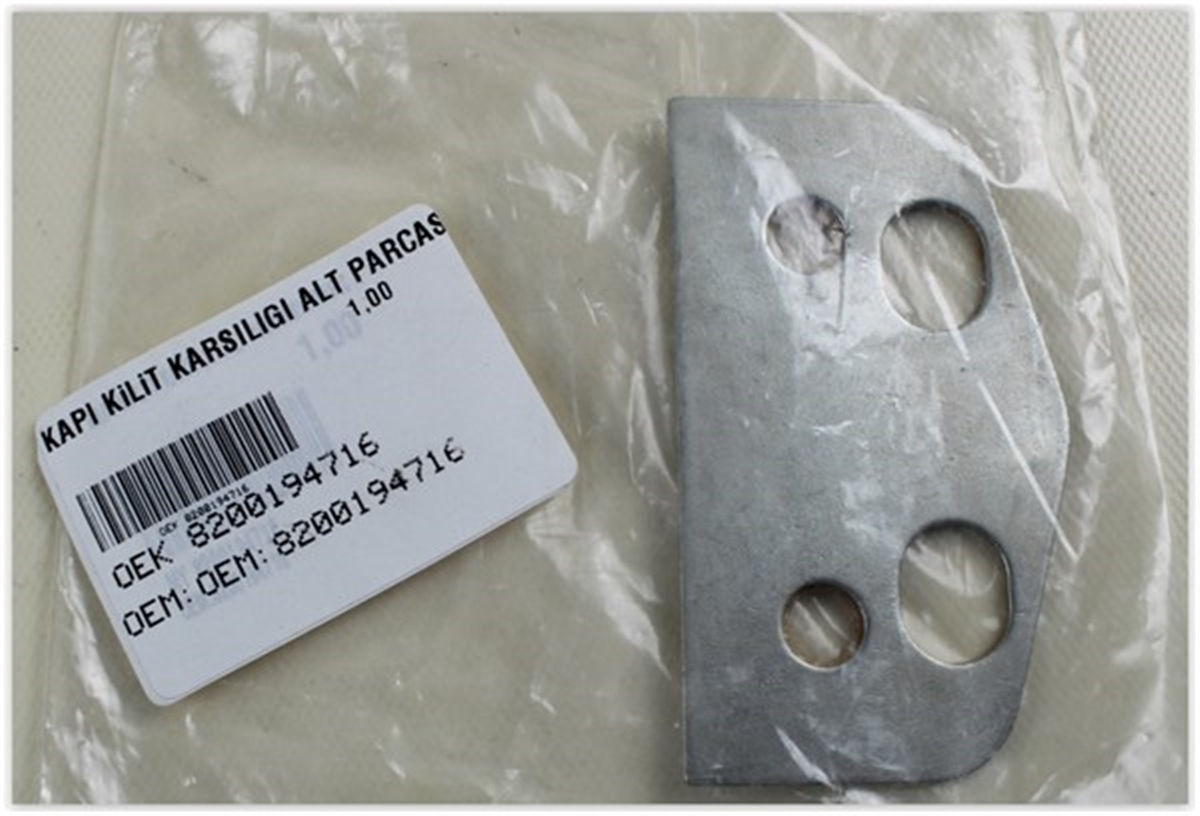 TRAFICKAPI KİLİT KARŞILIĞI ALT PARÇASI TRAFIC II OEK 8200194716OEKOEK 8200194716
