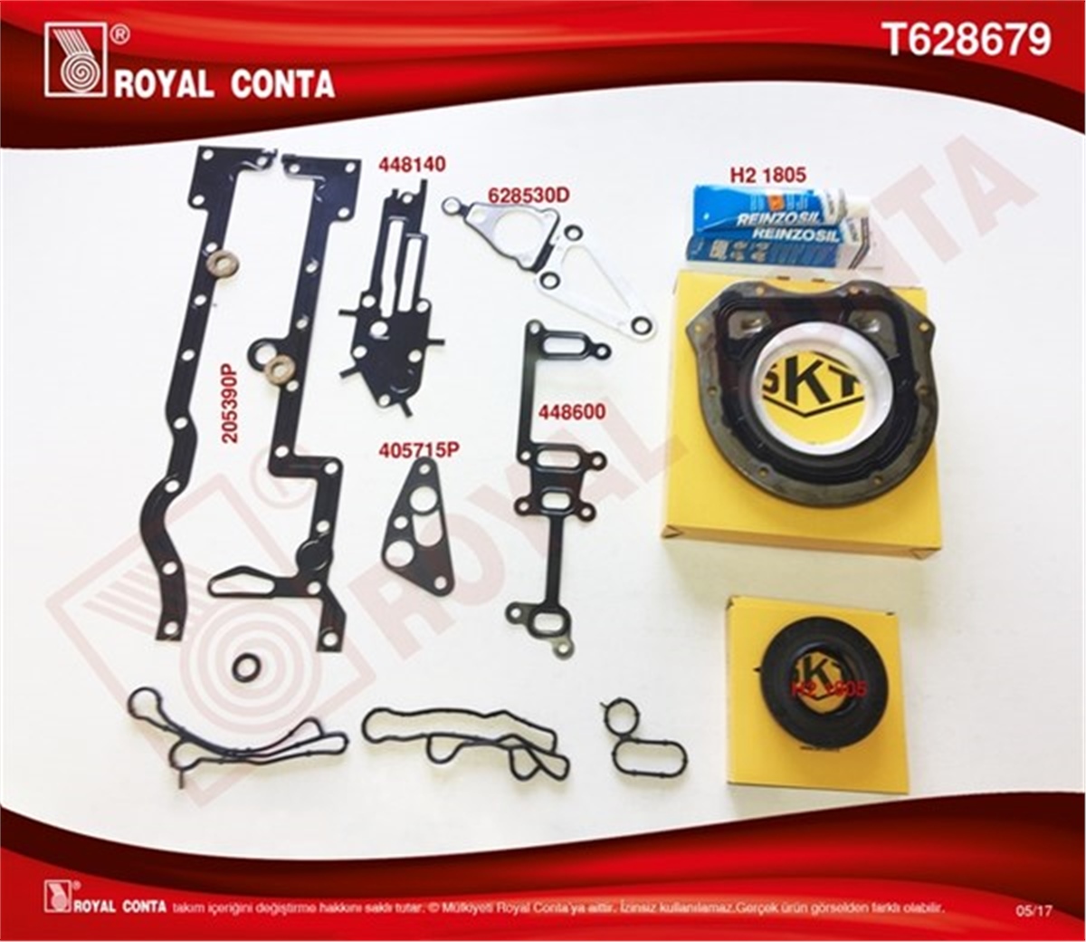 TRANSITALT TAKIM CONTA SKT KEÇELİ TRANSİT 2.2 TDCİ EURO5 ÖNDEN ÇEKER ROYAL T628679ROYALROYAL T628679
