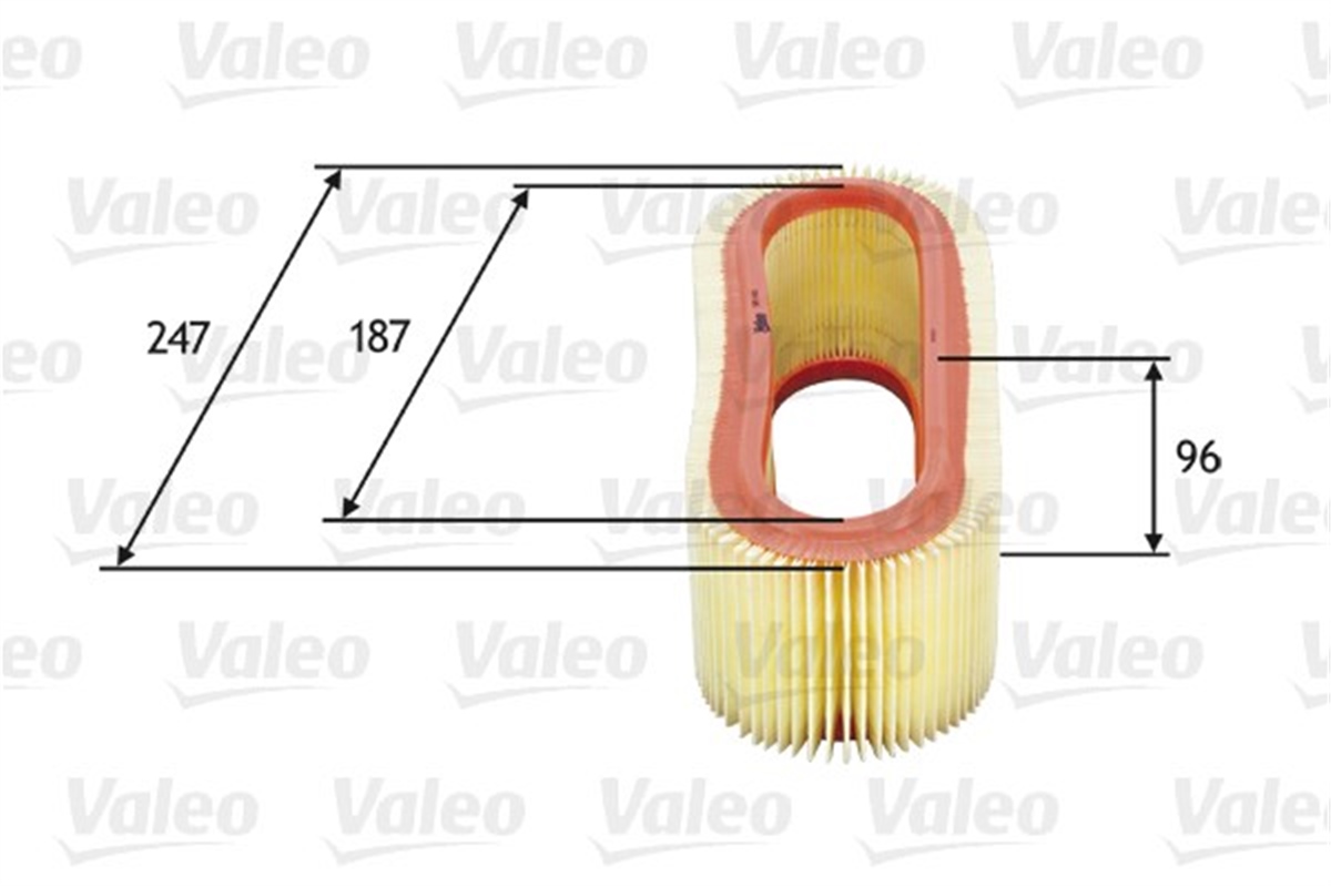 TRANSITHAVA FİLTRESİ FORD TRANSIT 86 2.5 D VALEO 585643VALEOVALEO 585643