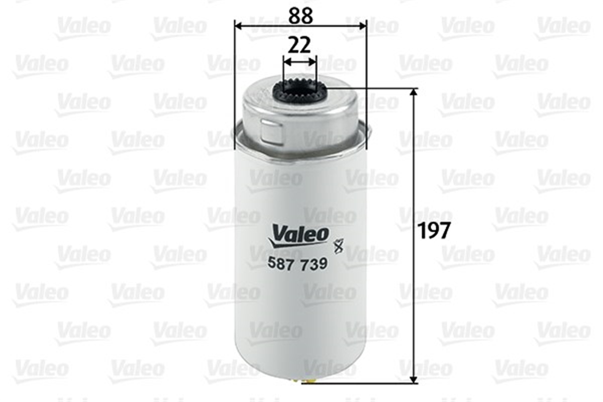 TRANSITYAKIT FİLTRESİ MAZOT FORD TRANSIT 2.2 TDCI VALEO 587739VALEOVALEO 587739