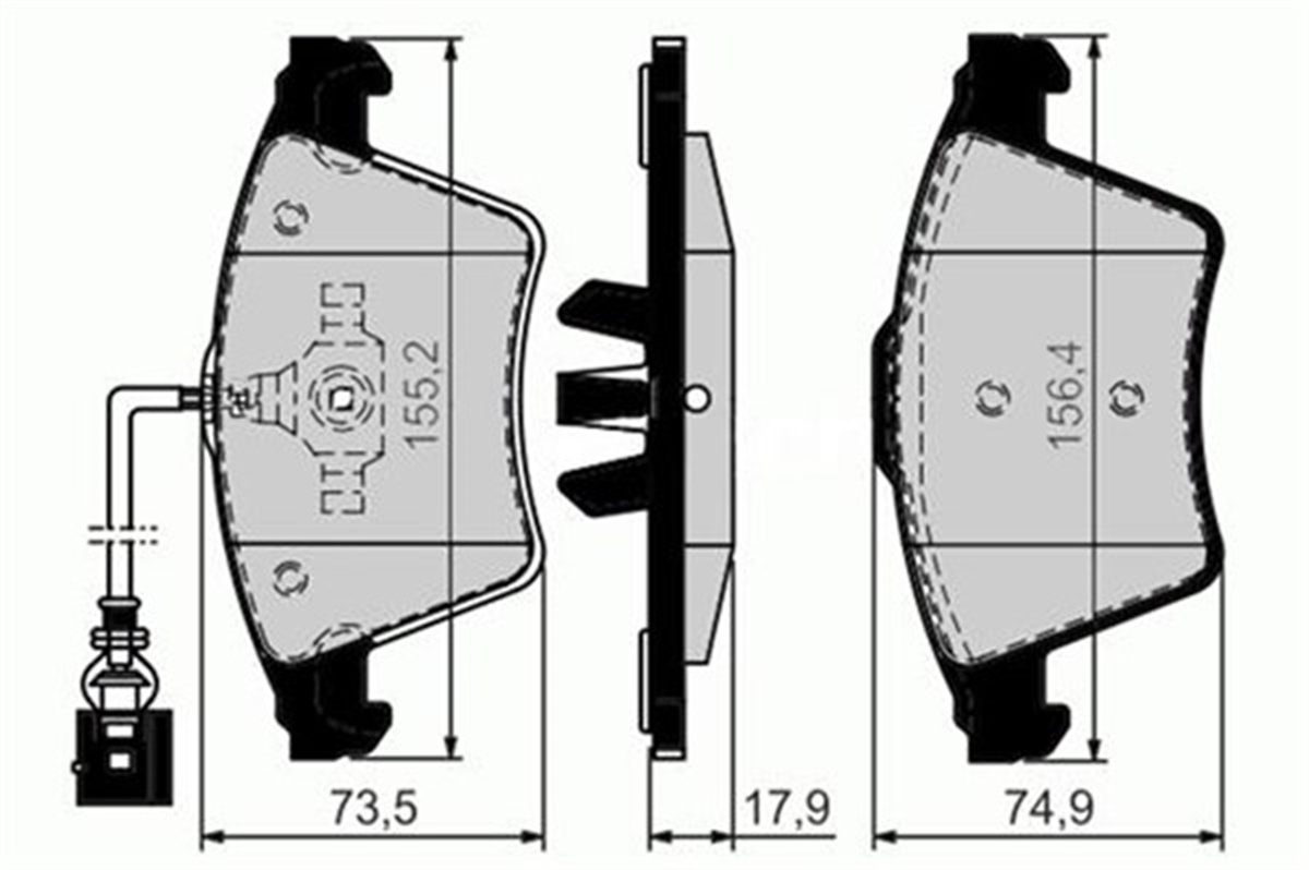TRANSPORTERÖN BALATA TRANSPORTER T5 03-09 17 JANT MARELLI 323700017200MARELLIMARELLI 323700017200