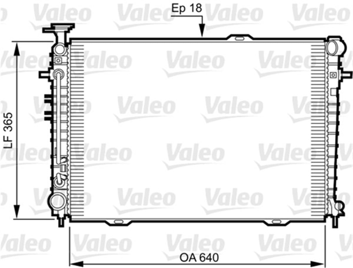 TUCSONRADYATOR HYUNDAI TUCSON-KIA SPORTAGE 640X365X18 VALEO 735543VALEOVALEO 735543