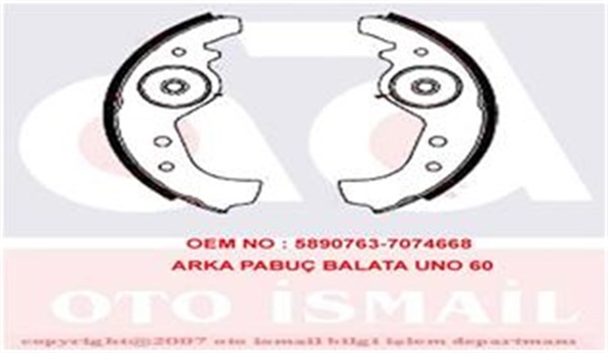 UNOARKA PABUÇ BALATA UNO 60 91-04 TRW GS8160TRWTRW GS8160