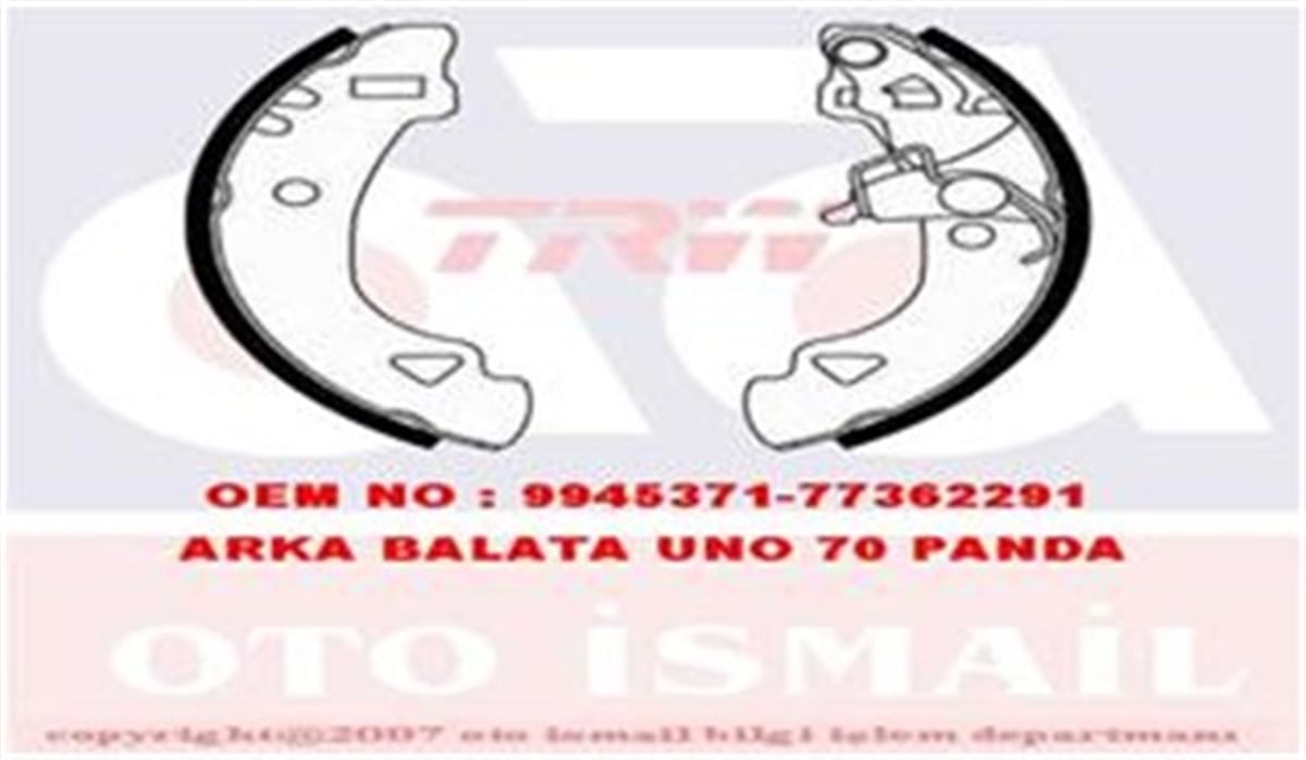 UNOARKA PABUÇ BALATA UNO 70 PANDA 95-04 TRW GS8566TRWTRW GS8566