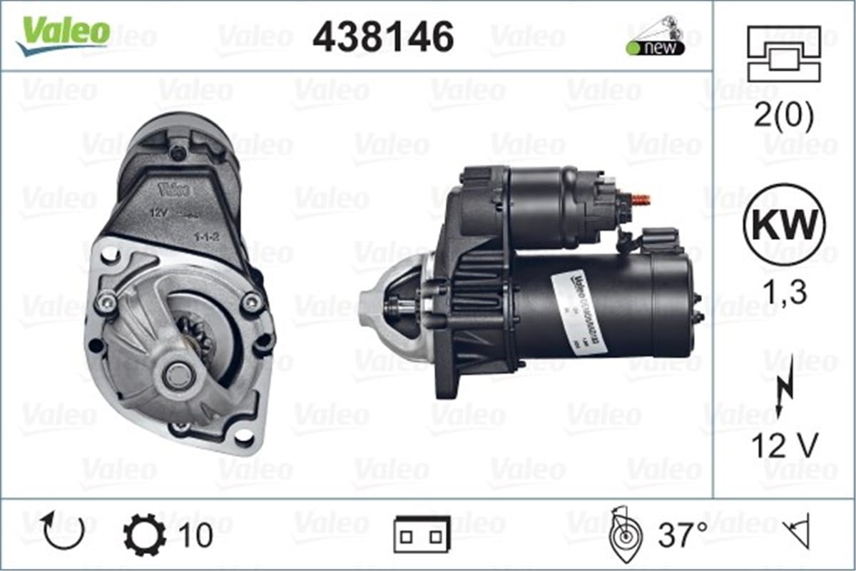 VANEOMARŞ MOTORU MERCEDES VANEO VALEO 438146VALEOVALEO 438146