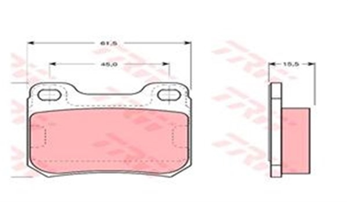 VECTRAFREN BALATASI ARKA DISK 1605047 OPEL VECTRA B 96-02 BM TRW TRW GDB915TRWTRW GDB915