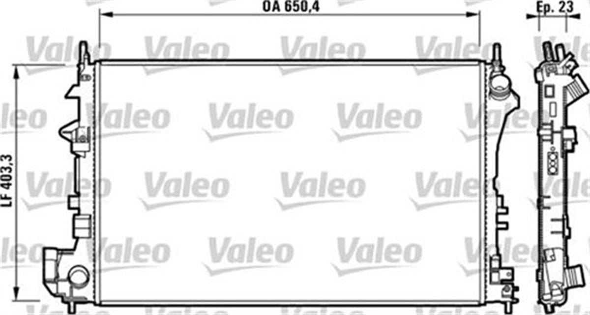 VECTRARADYATOR VECTRA C-SIGNUM 1.6-1.8 16V 02 AC KLİMASIZ MEK 649X403.3X18 VALEO 732879VALEOVALEO 732879