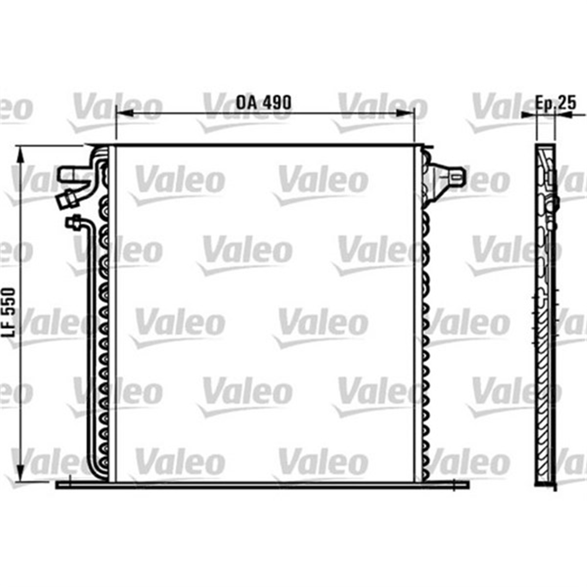VITOKLİMA KONDENSERİ MERCEDES V 97-03 VITO 97-03 VALEO 817011VALEOVALEO 817011
