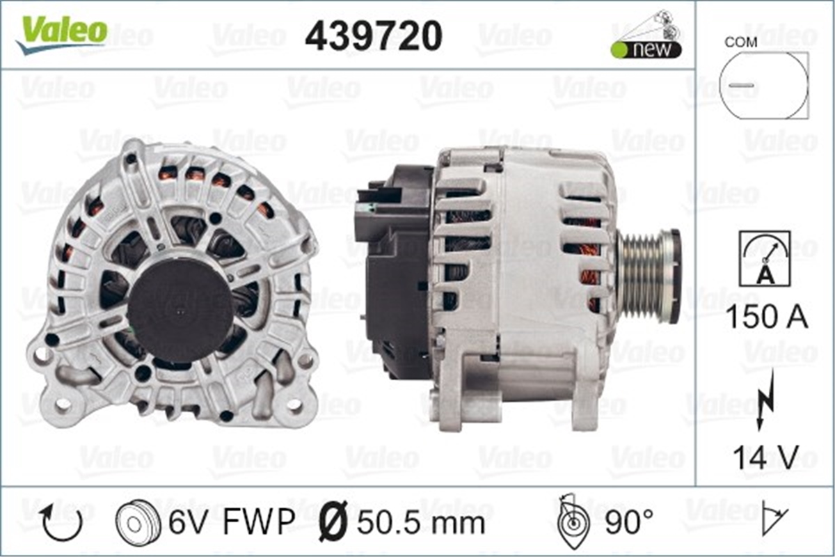 VOLKSWAGENALTERNATÖR VW VALEO 439720VALEOVALEO 439720