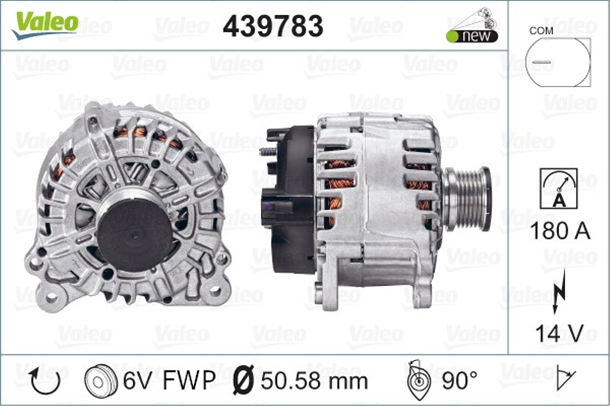 VOLKSWAGENALTERNATÖR VW VALEO 439783VALEOVALEO 439783