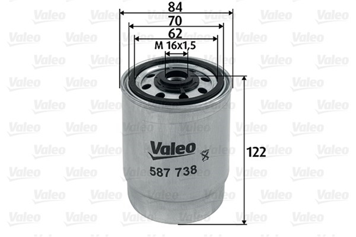 VOLVOYAKIT FİLTRESİ MAZOT VOLVO XC 90 D5-V70 II 2.4 VALEO 587738VALEOVALEO 587738