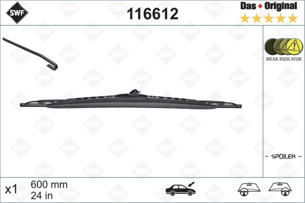 W203SİLECEK SÜPÜRGESİ SOL SWF A2038200045 MERCEDES W203-T5-T6 00-04 BM VALEO VAL 116612VALEOVALEO 116612