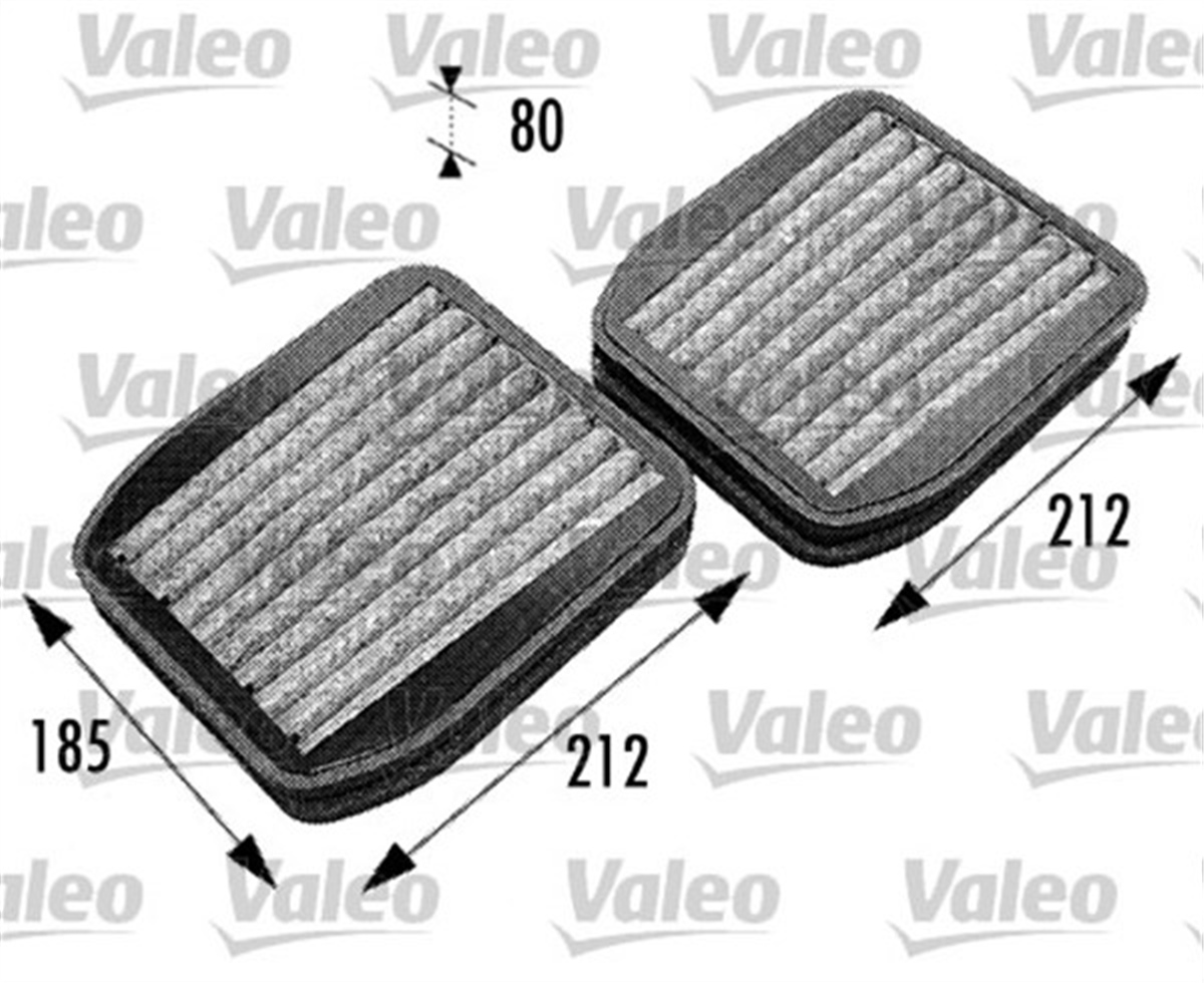 W211POLEN FİLTRESİ 2 Lİ TK MERCEDES E CLASS W211 CA VALEO 698740VALEOVALEO 698740