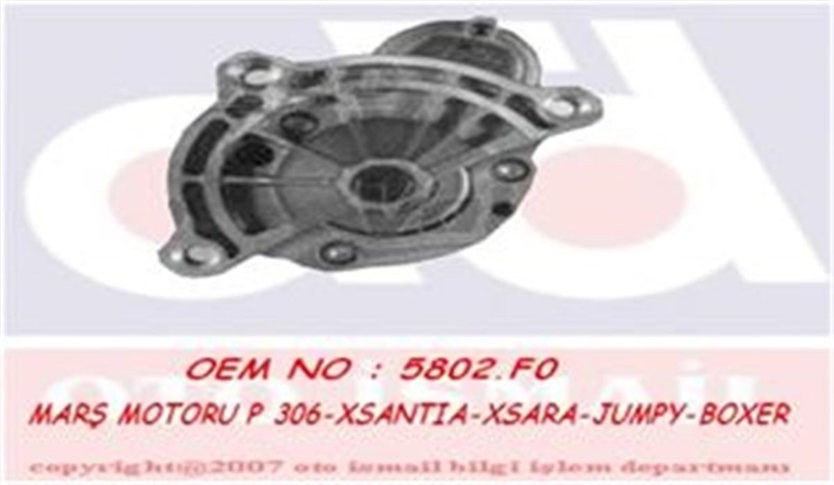 XSARAMARŞ MOTORU P 306-XSANTIA-XSARA-JUMPY-BOXER VALEO 432636VALEOVALEO 432636