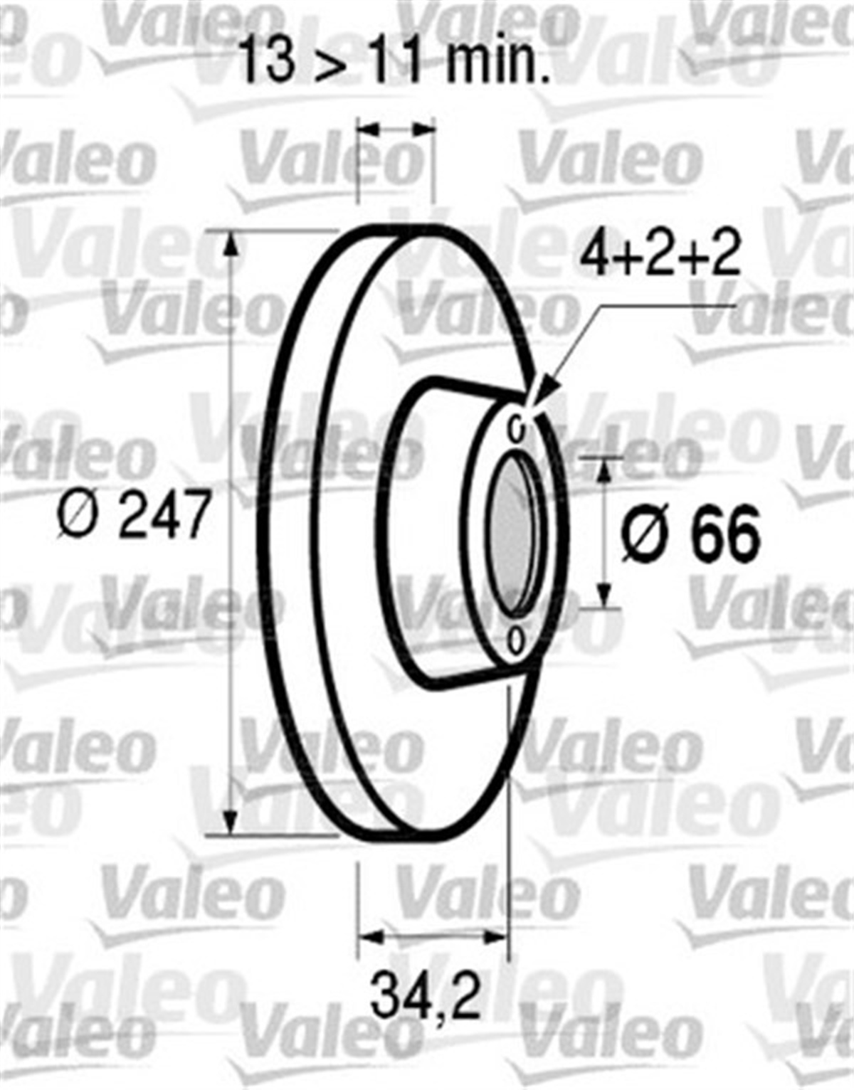 XSARAÖN FREN AYNASI XSARA 1.5D 97-00 1.4İ 97-05 ABS SİZ 206 1.4HDİ 98 306 1.4-1.6 94-01 247.7X13X VALEO 186598VALEOVALEO 186598