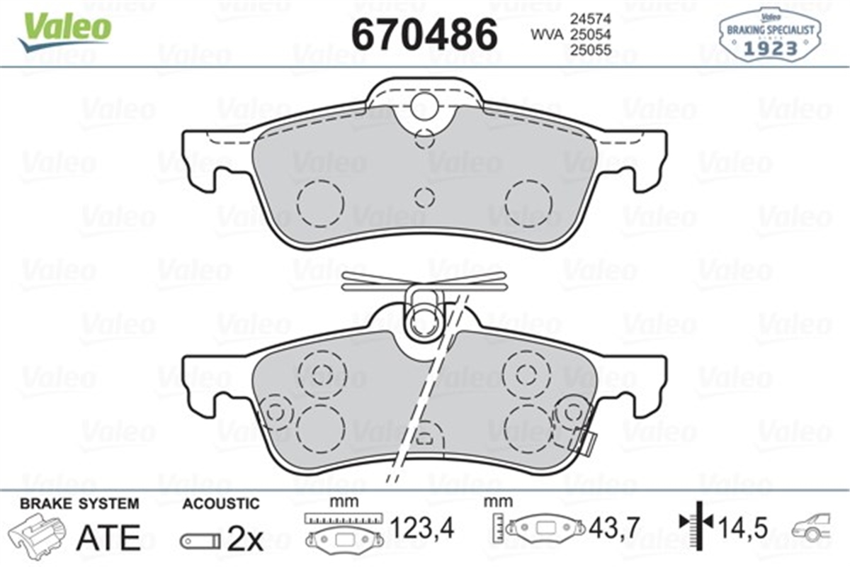 YARISARKA BALATA YARIS 1.0VVTİ 1.3VVTİ 1.4D4D 06 09 11 1.5 HYBRİD 12 ARAC URETIM YERI FRANSA AB VALEO 670486VALEOVALEO 670486