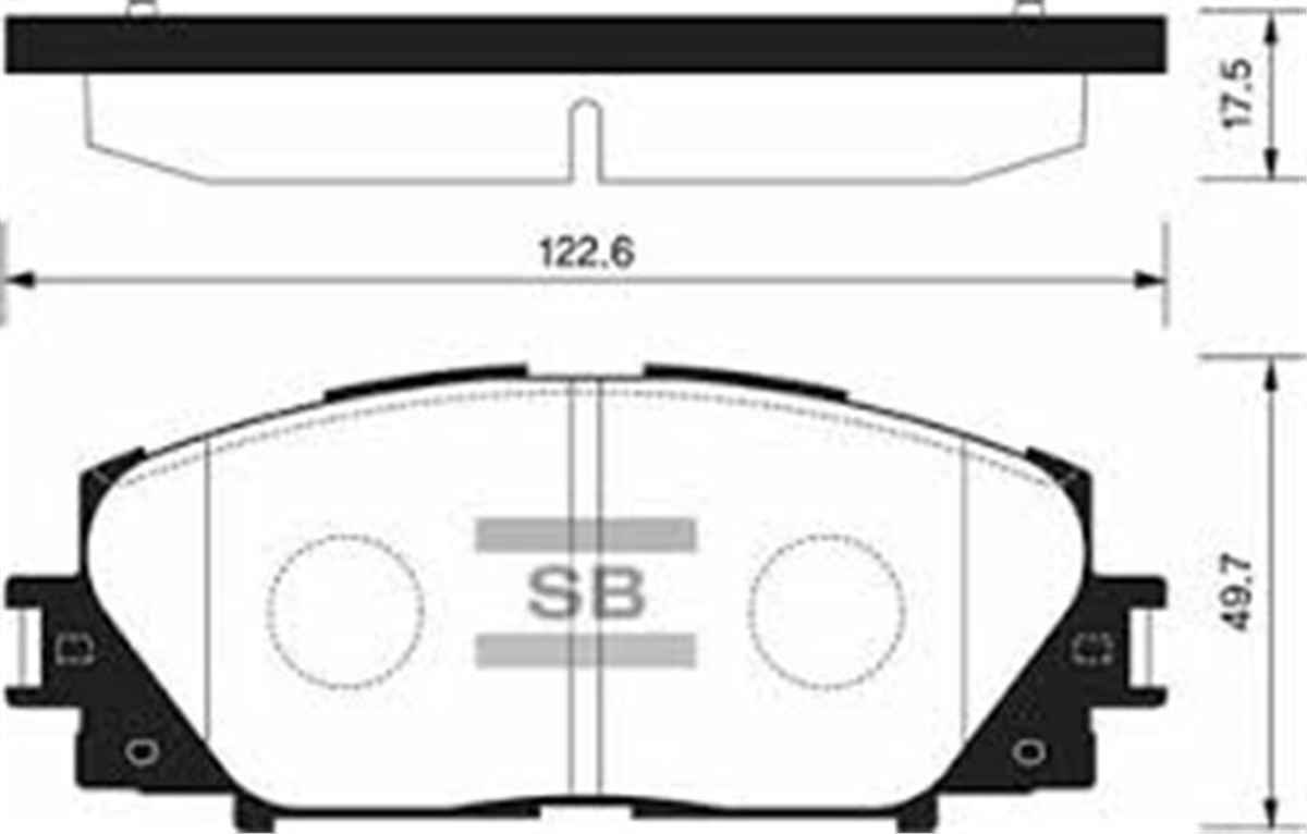YARISÖN BALATA TOYOTA YARIS 1.0 VVT-I 06 ABS SİZ GDB3459 SANGSIN SP1377SANGSINSANGSIN SP1377