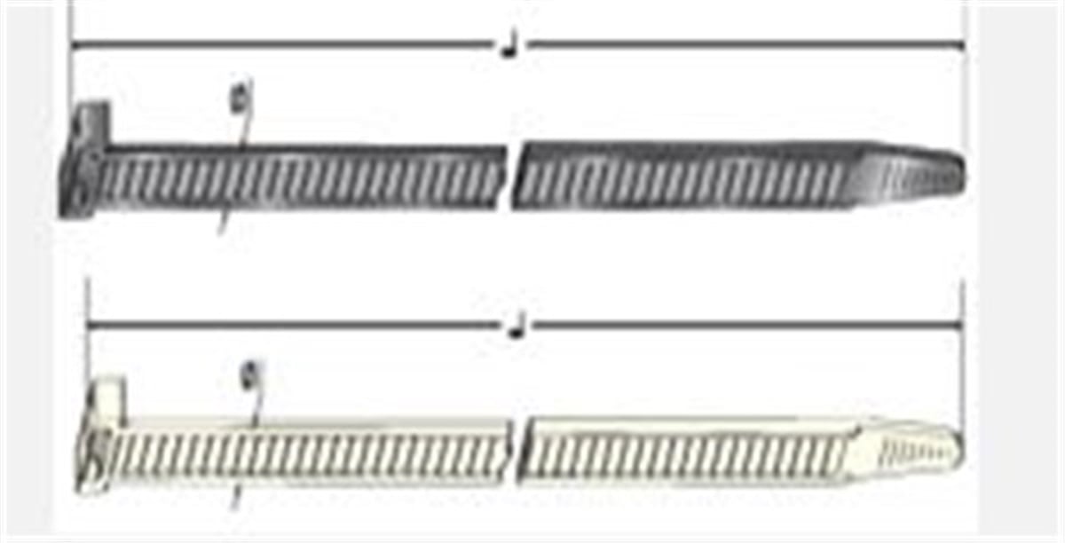 YEDEK PARÇA4621570 Kablo Bağı Cırt Kelepçe 7.8 X 450 Mm Pk 100 Ad Siyah Mta 2866MTAMTA 2866