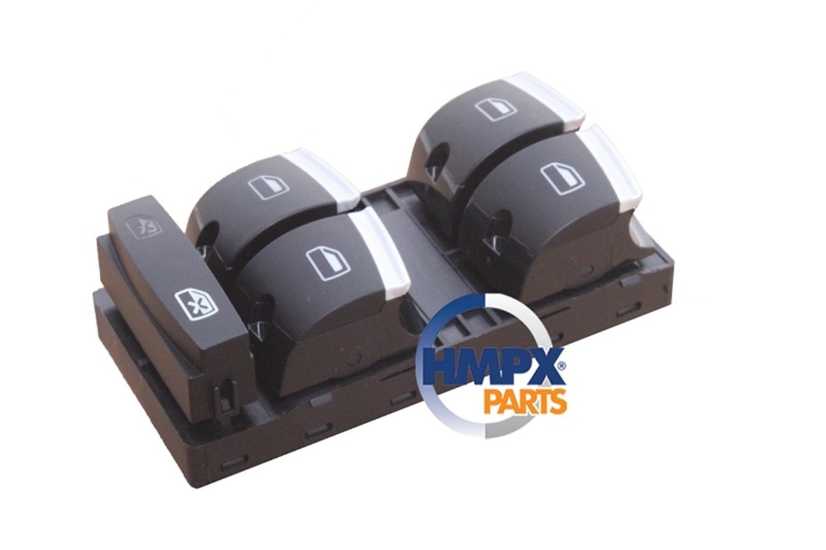 YEDEK PARÇAA3-A6-Q7 05>15 CAM AÇMA DÜĞMESİ ÖN SOL DÖRTLÜ : KROMLU HMP 4F0959851H HMP VW-215-032PARCAWORLDHMP 4F0959851H
