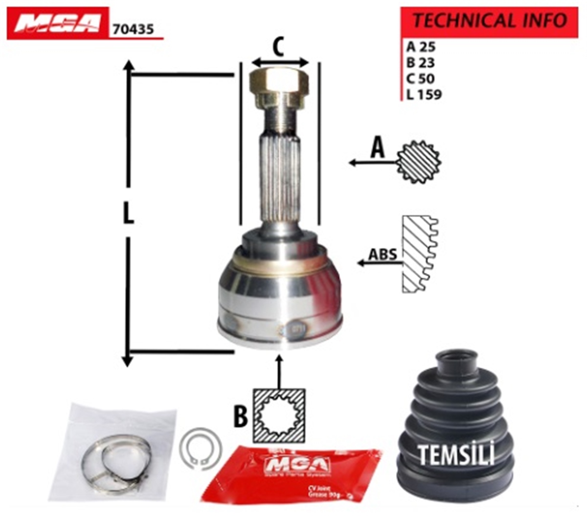YEDEK PARÇAAKS KAFA DIS-HYUNDAI ACCENT ADMIRE 03>06 
