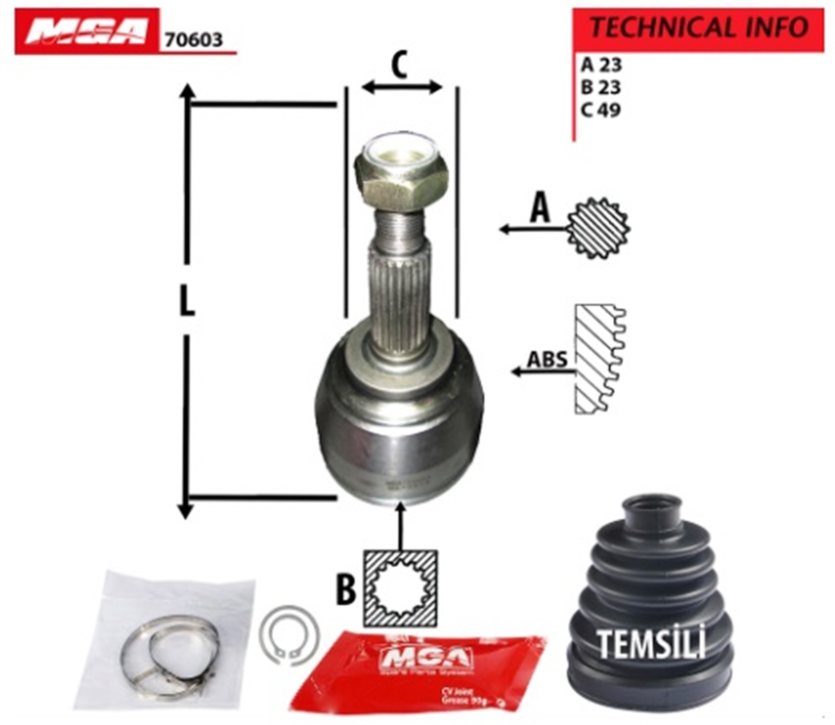 YEDEK PARÇAAKS KAFA DIS-NISSAN NOTE 07>13 