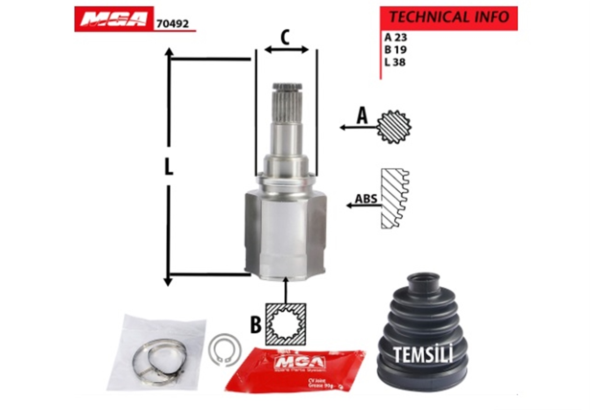 YEDEK PARÇAAKS KAFA IC R/L-TOYOTA YARIS 99>05  